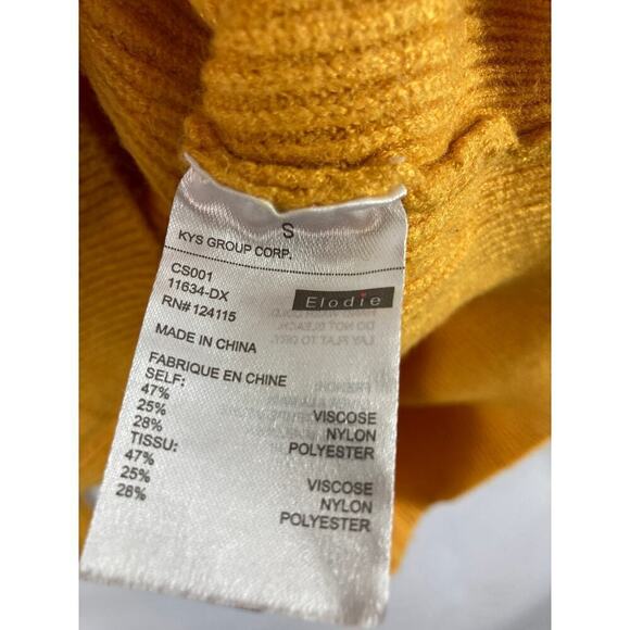 Elodie Perfect Pullover sweater Yellow Small - Picture 4 of 5